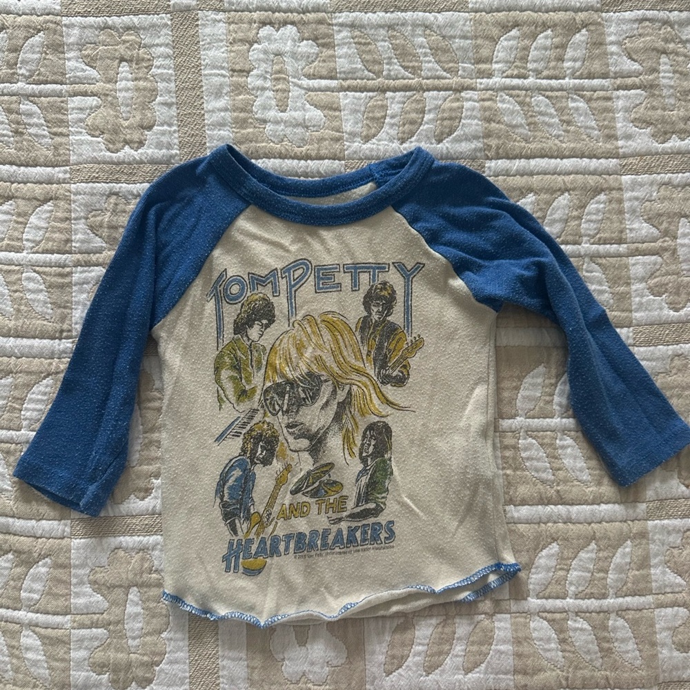 Rowdy Sprouts Tom Petty Baby Baseball Tee - 6 mos